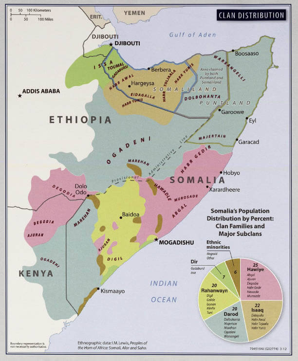 Map of eastern Africa