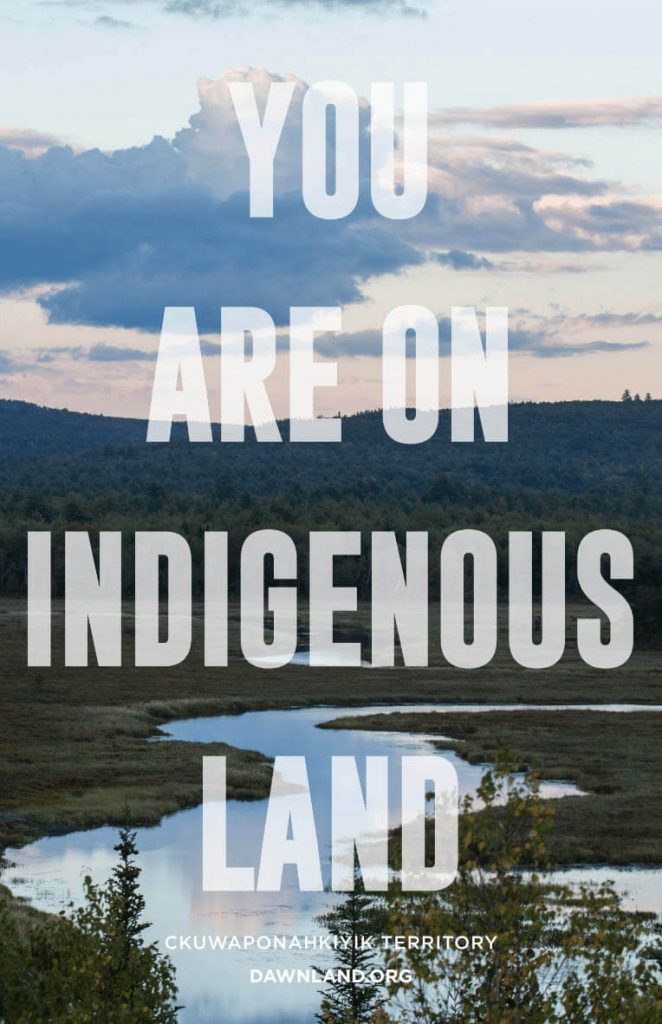 You Are On Indigenous Land poster