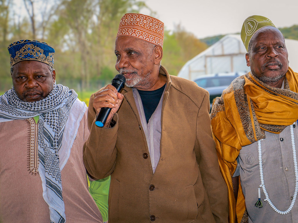 Three Somali Bantu elders speak proudly at a community gathering event